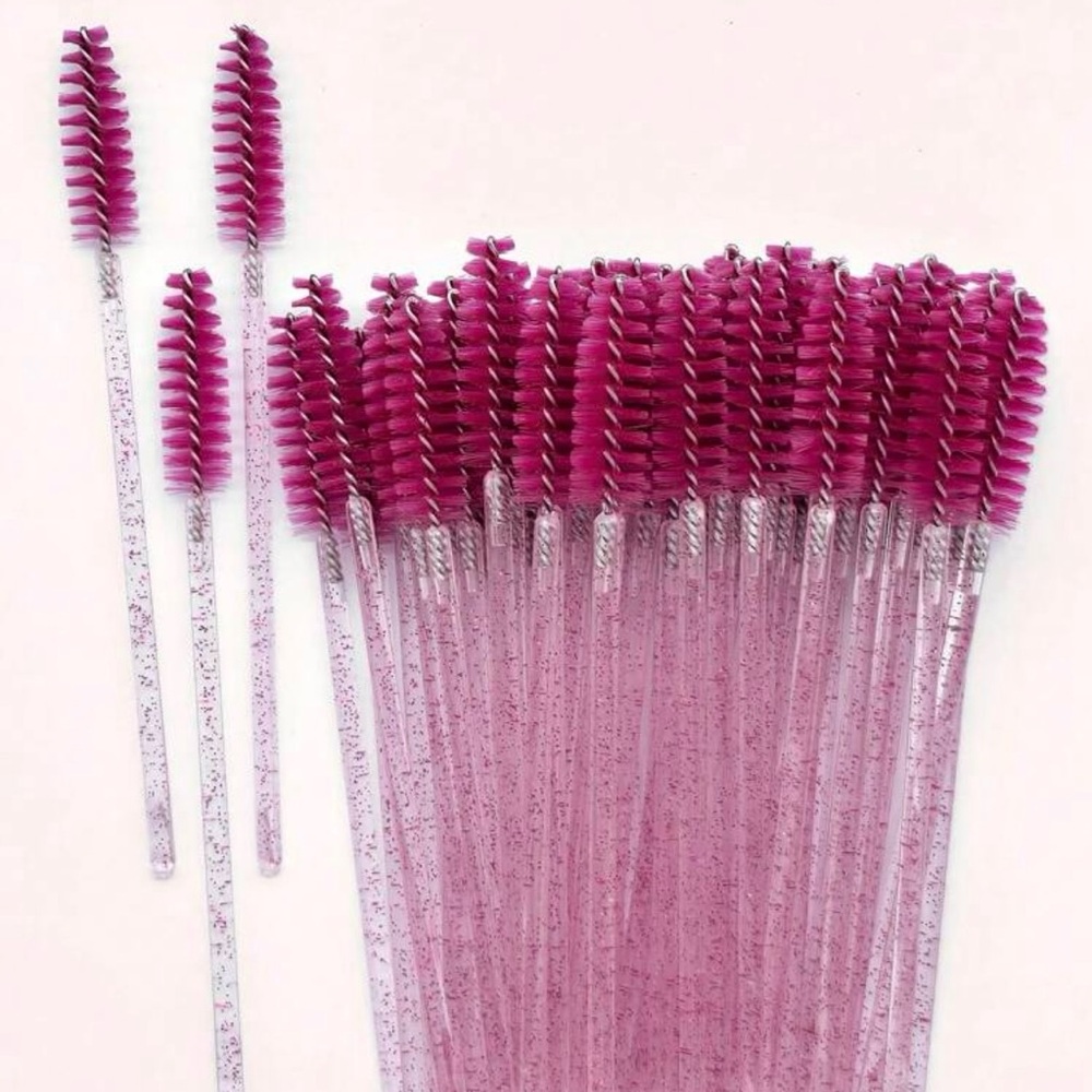 50pcs Disposable Eyelash Extension Brush Makeup Brush Mascara Wands Appl…
